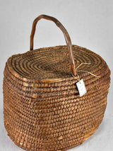 Antique French woven basket 13½"