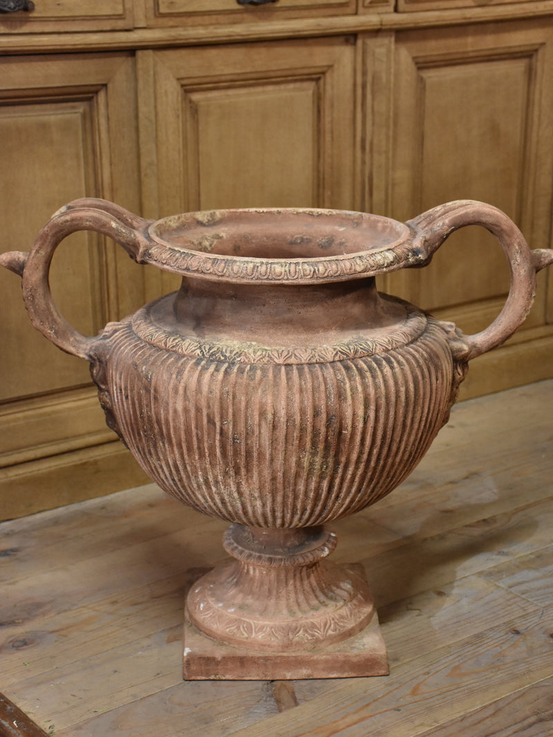 Large Italian garden urn with handles