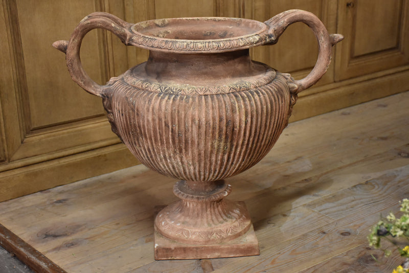 Large Italian garden urn with handles