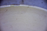 Antique French preserving bowl with cream glaze