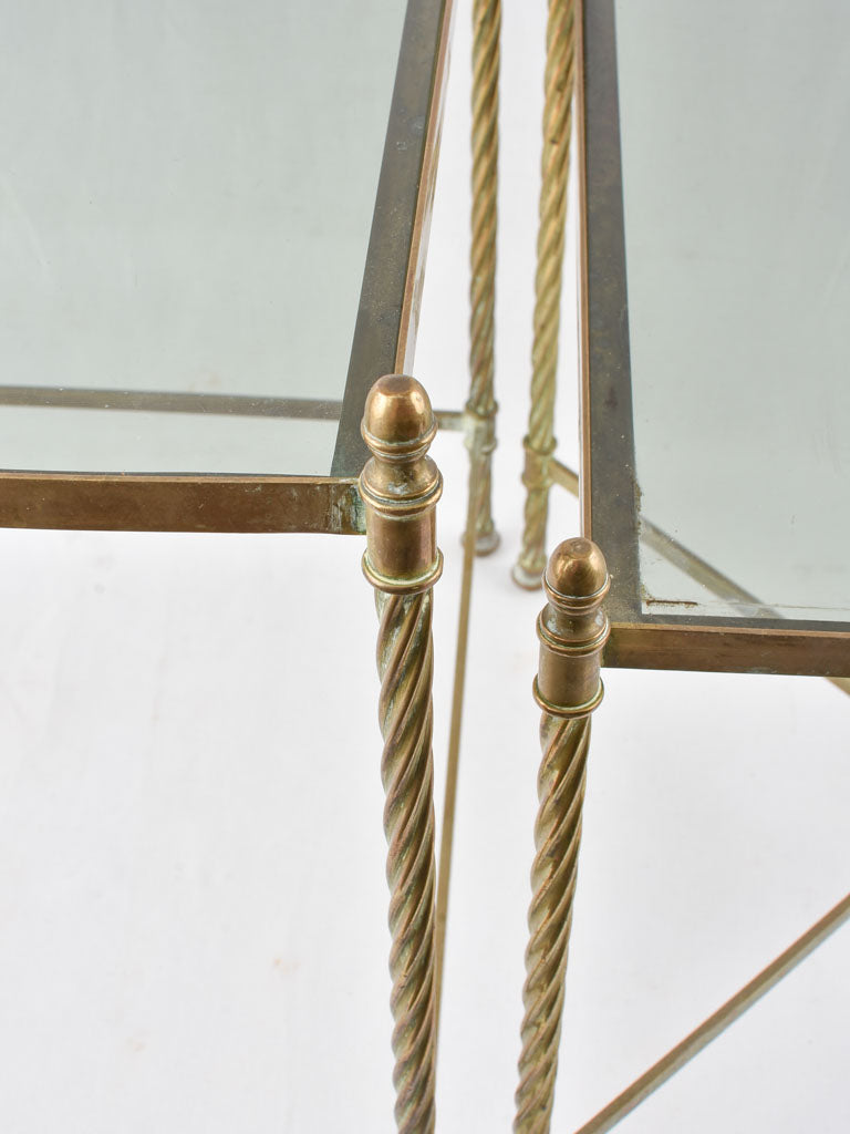 Stylish brass living room tables