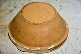 Antique French preserving bowl with cream glaze