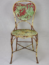 Rustic French chair with heart motif