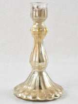 Large 19th Century Mercury glass candlestick