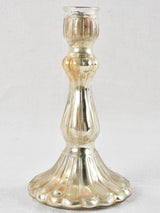 Large 19th Century Mercury glass candlestick