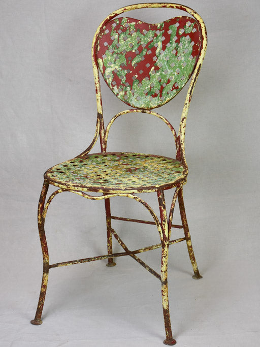 Early 20th-century French heart-back chair