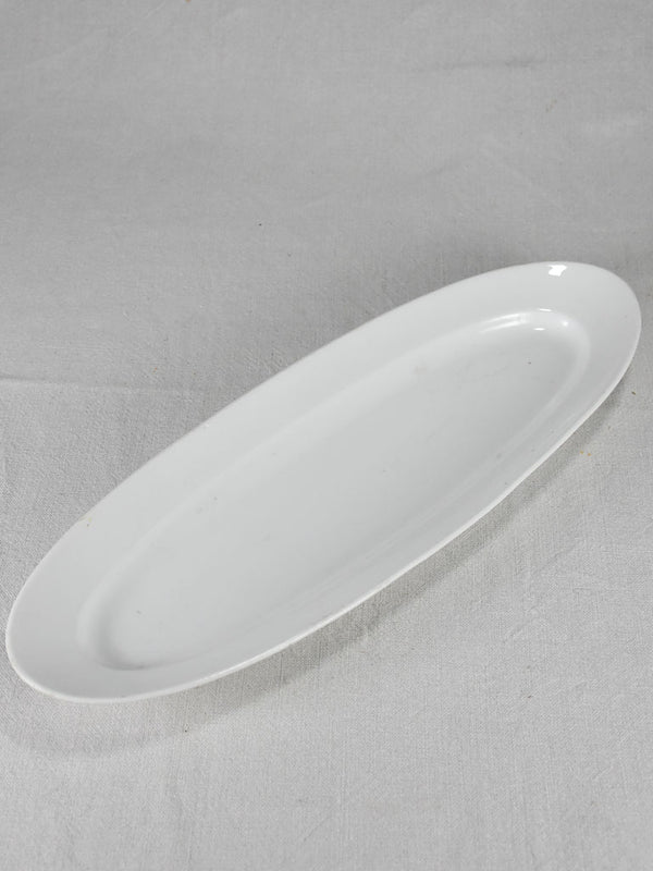 White porcelain fish platter from the 1900's 19¾" x 6¾"