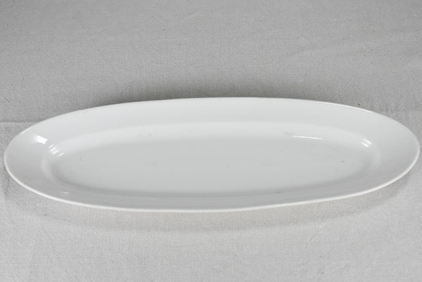 White porcelain fish platter from the 1900's 19¾" x 6¾"