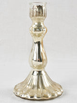 Large 19th Century Mercury glass candlestick