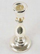 Antique French mercury glass candlestick 9½"