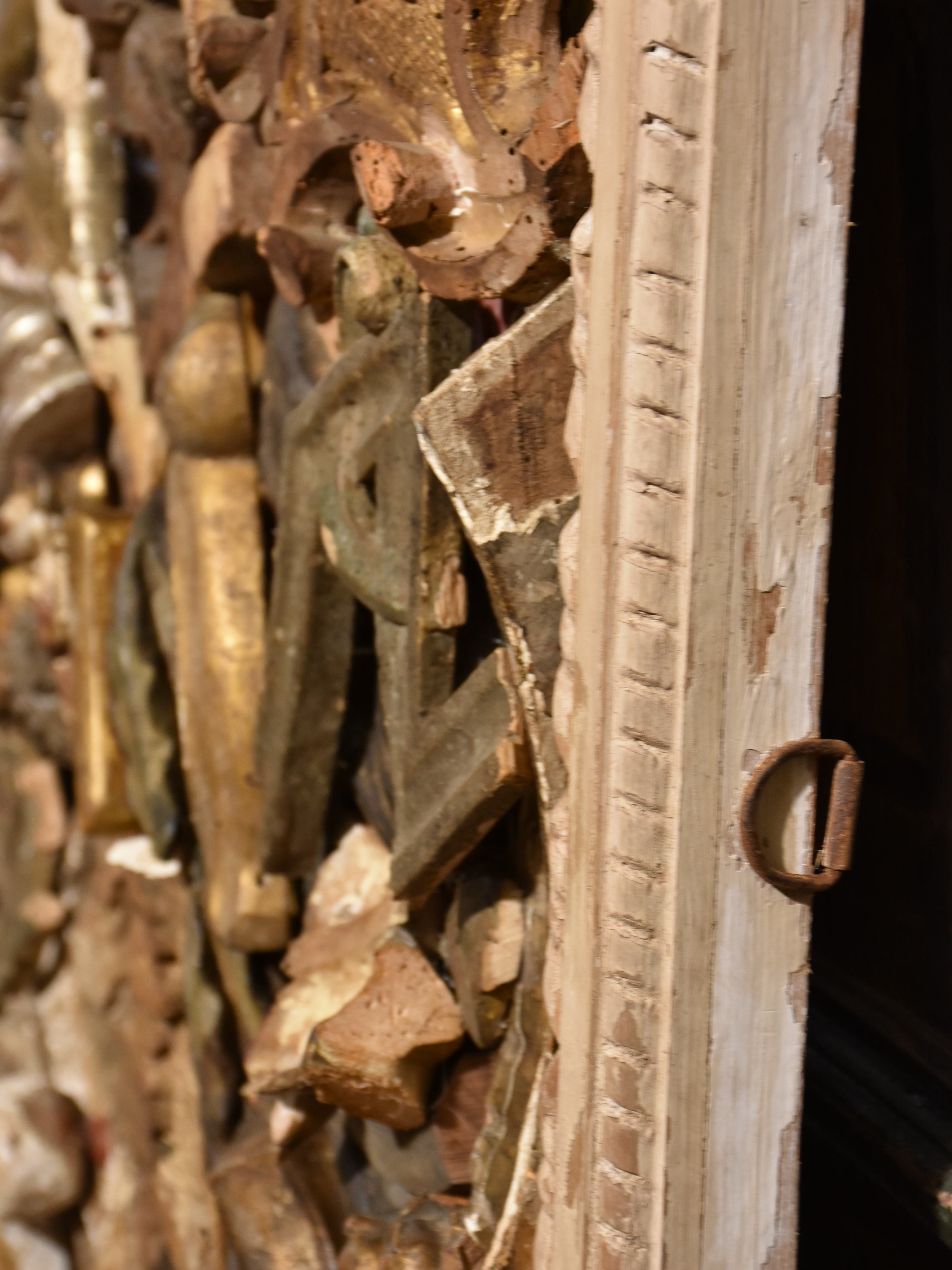 Assemblage of salvaged carved wood details 1 of 2