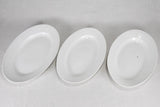 Collection of TWO white porcelain oval platters 14½"