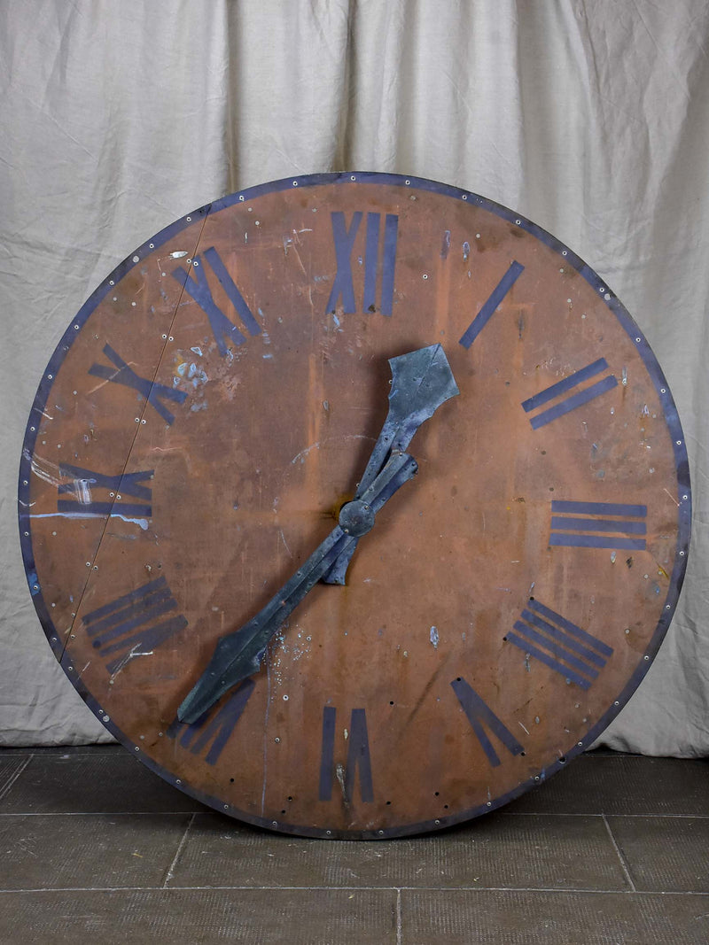 Large antique French bell tower clock