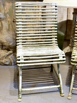 Pair of antique Arras garden chairs