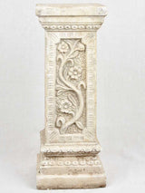 Vintage Square pedestal column - Flowers 26¾"