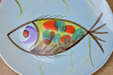 Hand painted seafood 12 plate service Pornic (Britanny) - 1960's