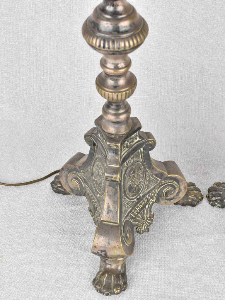 Nineteenth-century transformed candlestick lamps