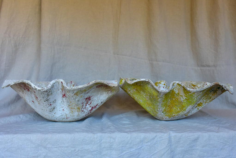 Pair of small Willy Guhl mouchoire planters