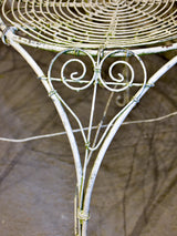 Pair of English wirework garden chairs