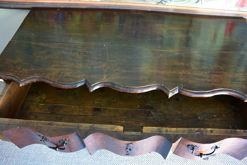 Early 18th century Louis XV double arbalete commode