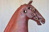 Napoleon III salvaged toy horse mounted on an iron stand