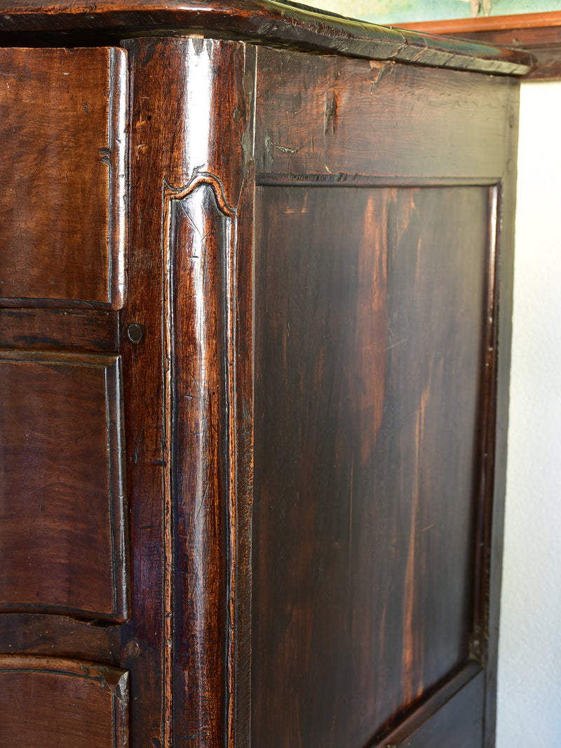 Early 18th century Louis XV double arbalete commode