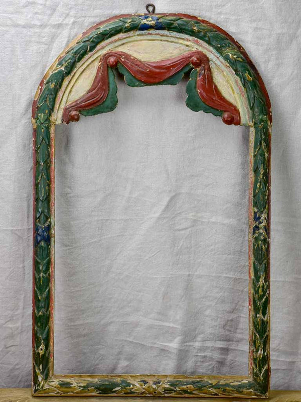 Vintage Louis XVI theatrical arched frame