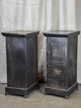 Pair of antique industrial nightstands