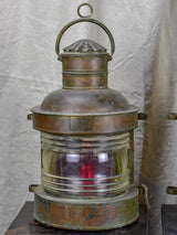 Pair of antique boat lanterns - 1908 Genova