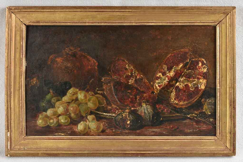 Autumn fruit - vintage still life in frame - 12¼" x 18½"