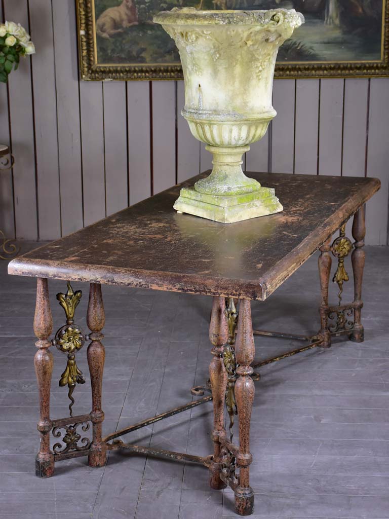 Louis XIV style entry table 34¼" x 73¾"