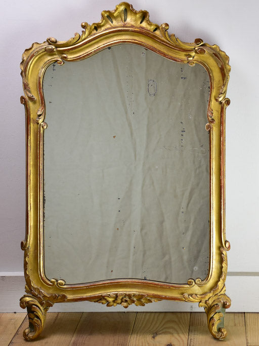 Louis XV style mirror with gilt frame 19¾" x 32"