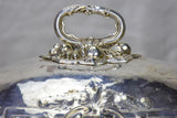 Silver plate oval food presentation cover from Burgundy - 1970's 13¾"