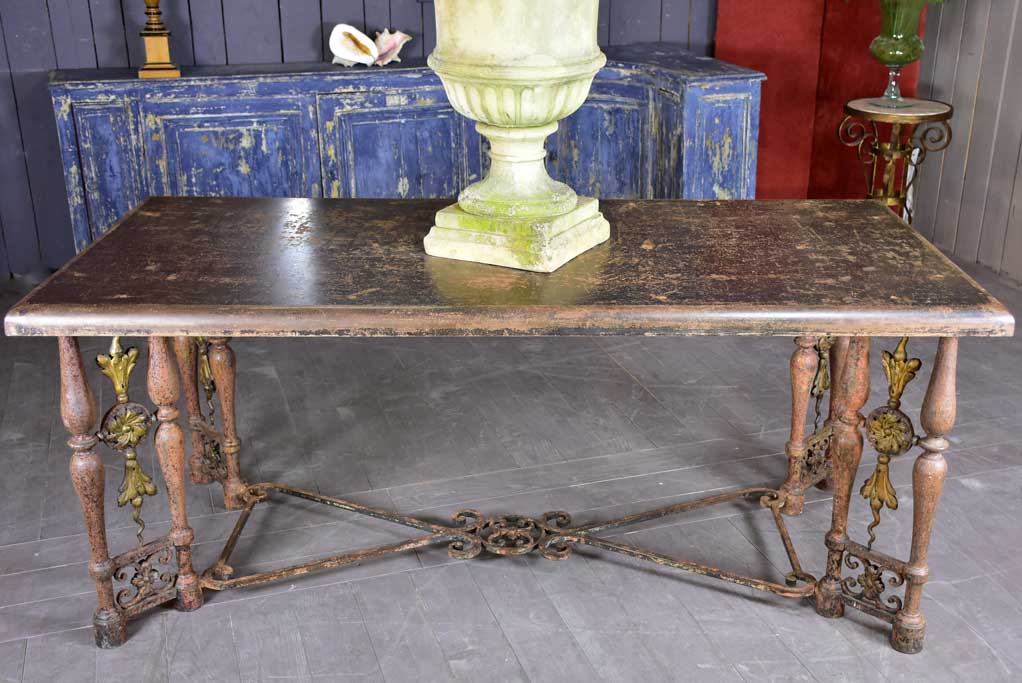Louis XIV style entry table 34¼" x 73¾"