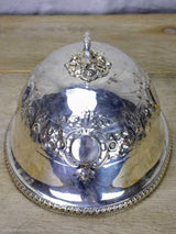 Silver plate oval food presentation cover from Burgundy - 1970's 13¾"