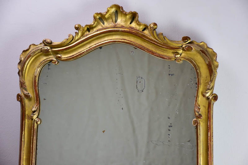 Louis XV style mirror with gilt frame 19¾" x 32"