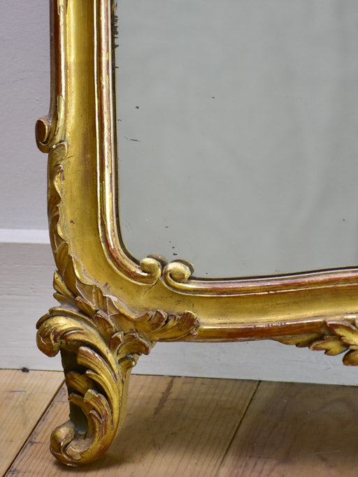 Louis XV style mirror with gilt frame 19¾" x 32"