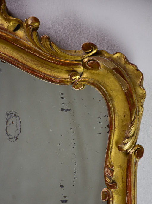 Louis XV style mirror with gilt frame 19¾" x 32"
