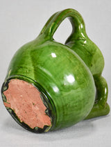 Small water pitcher with green glaze from the 1950s 5½"