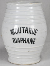 Antique French mustard pot "Diaphane" 10¾"