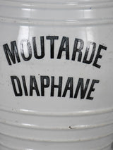 Antique French mustard pot "Diaphane" 10¾"