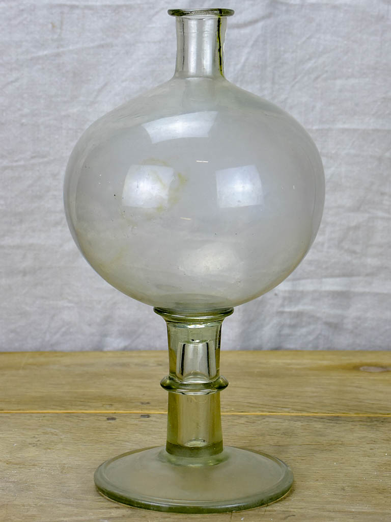 19th Century blown glass magnifying loupe for a lacemaker