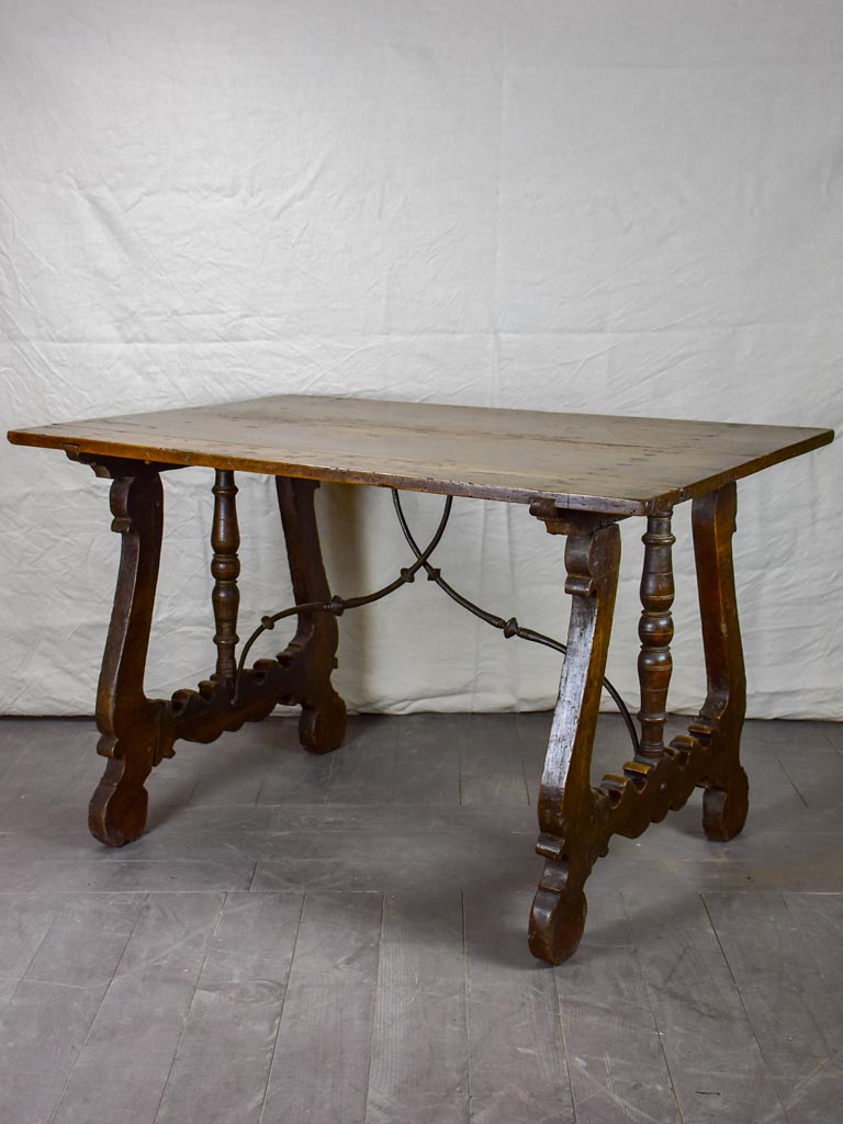 Late 17th Spanish walnut console / writing table 32¾" x 49½"