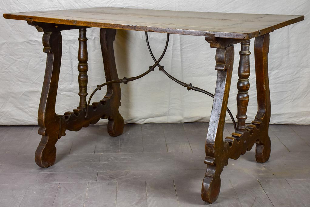 Late 17th Spanish walnut console / writing table 32¾" x 49½"