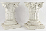 Pair of vintage column pedestals