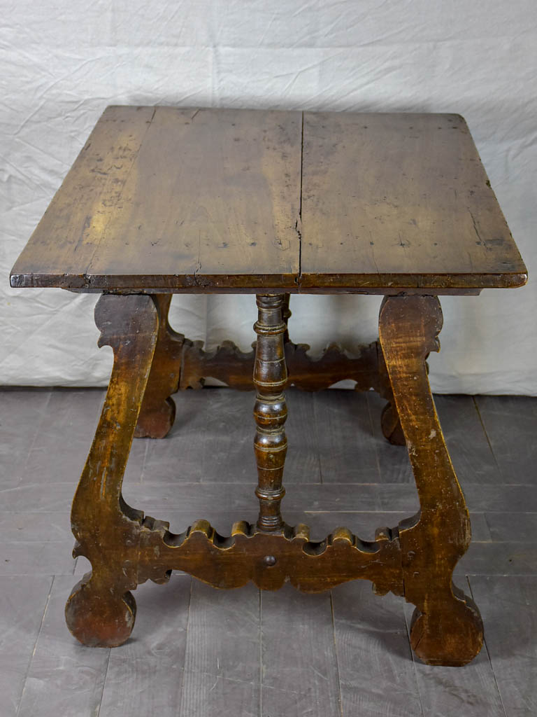 Late 17th Spanish walnut console / writing table 32¾" x 49½"