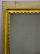 Antique French rectangular mirror with sage and gilt frame 26¾" x 28¾"