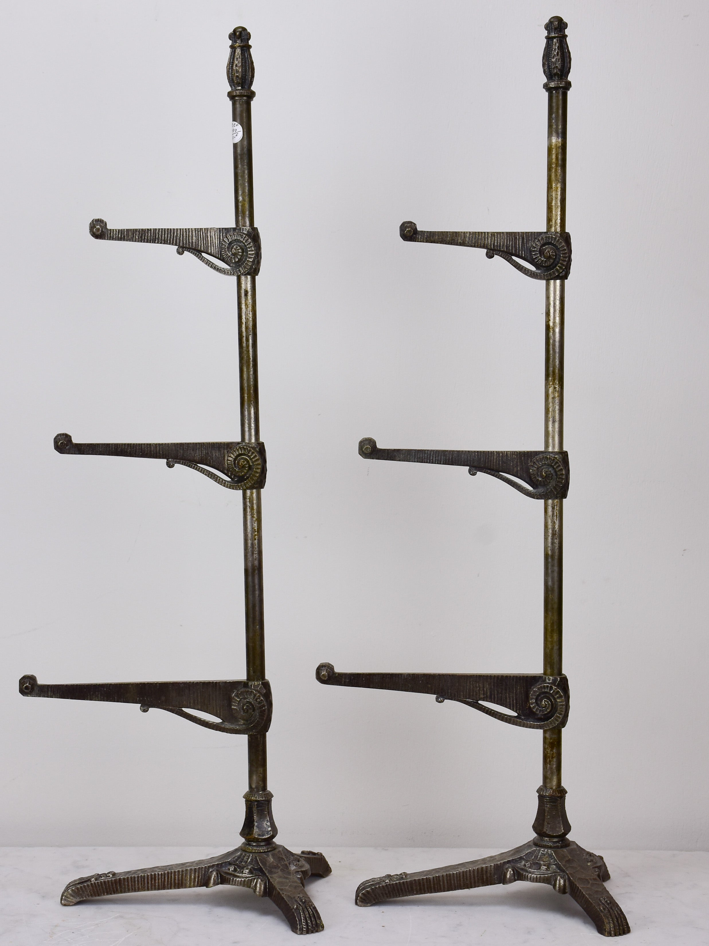 Pair of antique display shelving stands - Siegel, Paris
