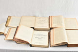 Authentic rustic antique French books