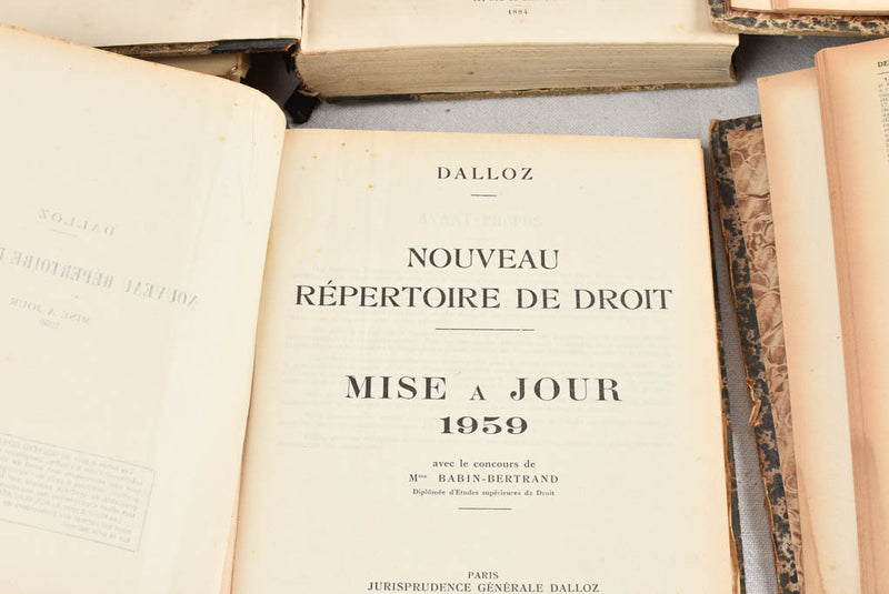 Vintage collection 19th-century French books